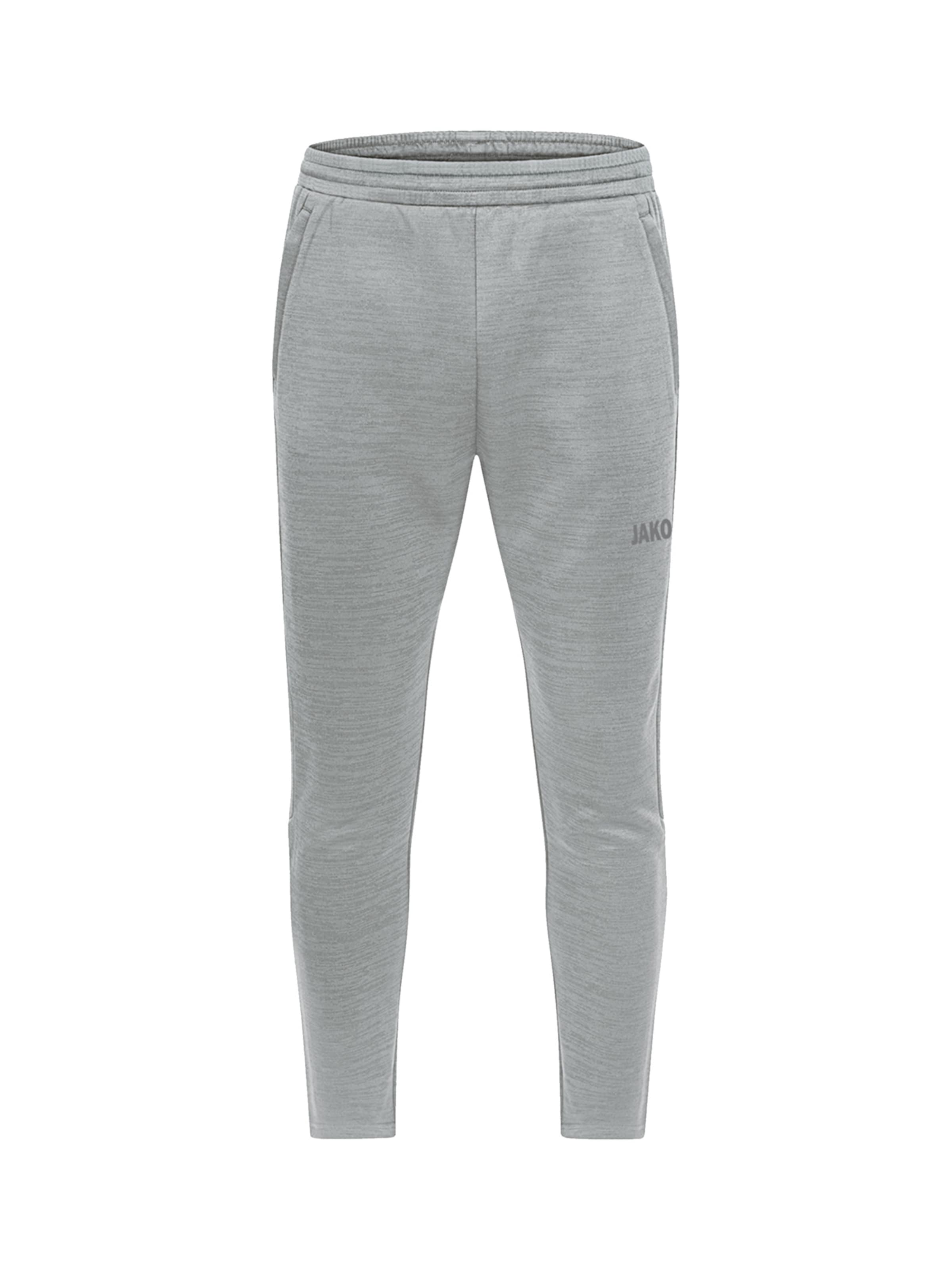 JAKO Tapered Sporthose in Grau: Vorderseite
