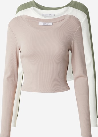 T-shirt 'Loretta' ABOUT YOU en beige : devant