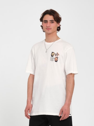 T-Shirt 'FLOWER BUDZ' Volcom en blanc : devant
