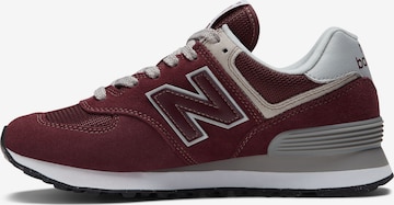 Baskets basses new balance en rouge : devant