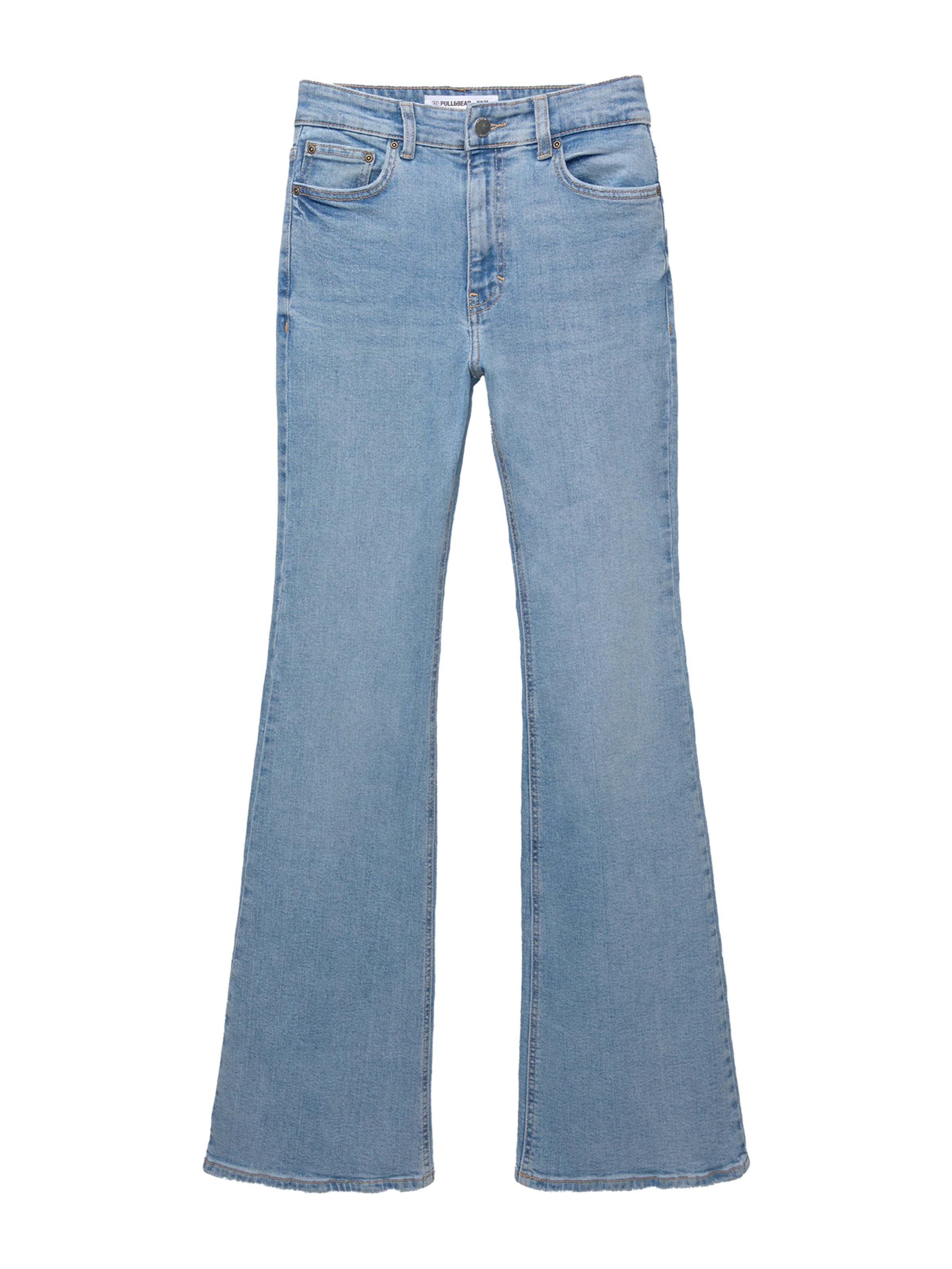 Pull&Bear Rozšírený strih Džínsy - Modrá: predná strana