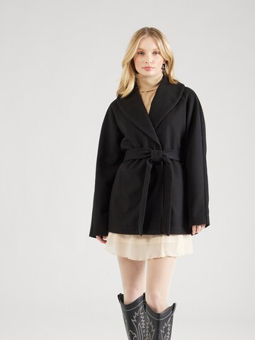 Manteau mi-saison 'NANCY LIFE' ONLY en noir : devant