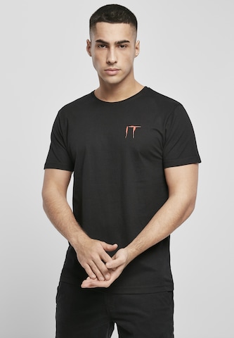 Mister Tee Shirt 'IT Logo Clown' in Zwart: voorkant