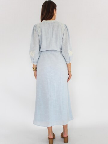 Honnête Atelier Jurk 'Sierra' in Blauw