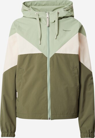 Ragwear Between-season jacket 'ROCHELE' in Green: front