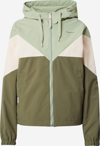 Ragwear Between-Season Jacket 'ROCHELE' in Green: front