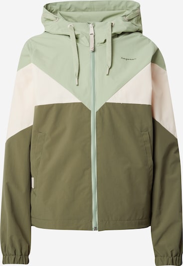 Ragwear Between-Season Jacket 'ROCHELE' in Olive / Mint / White, Item view