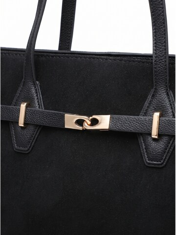 Borsa a mano 'Borsa a Mano Donna Ecopelle - Modello KSD52134 con Tracolla Staccabile' di Kassandra in nero