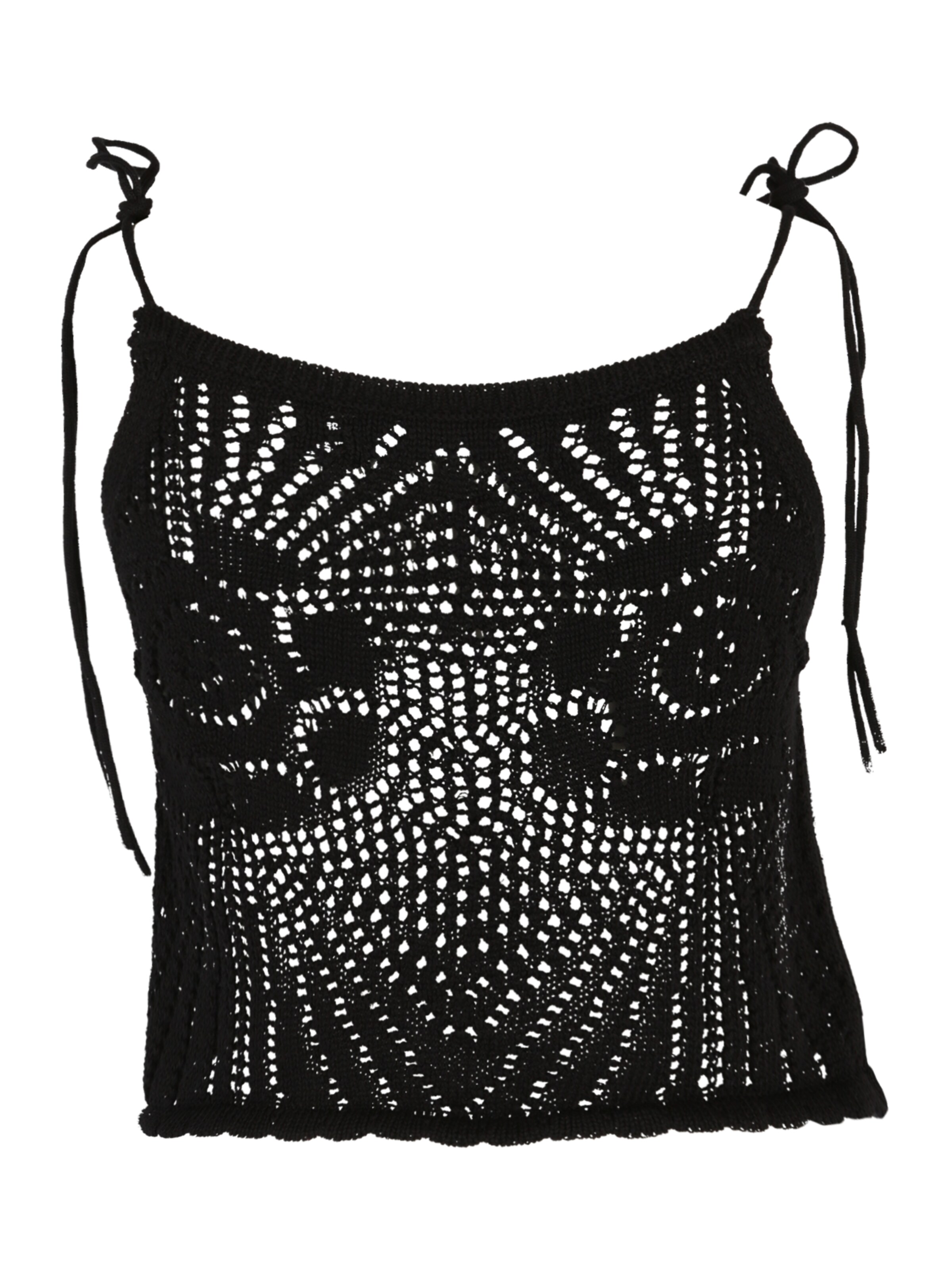 Vero Moda Petite Πλεκτό τοπ 'SILJA' σε μαύρο