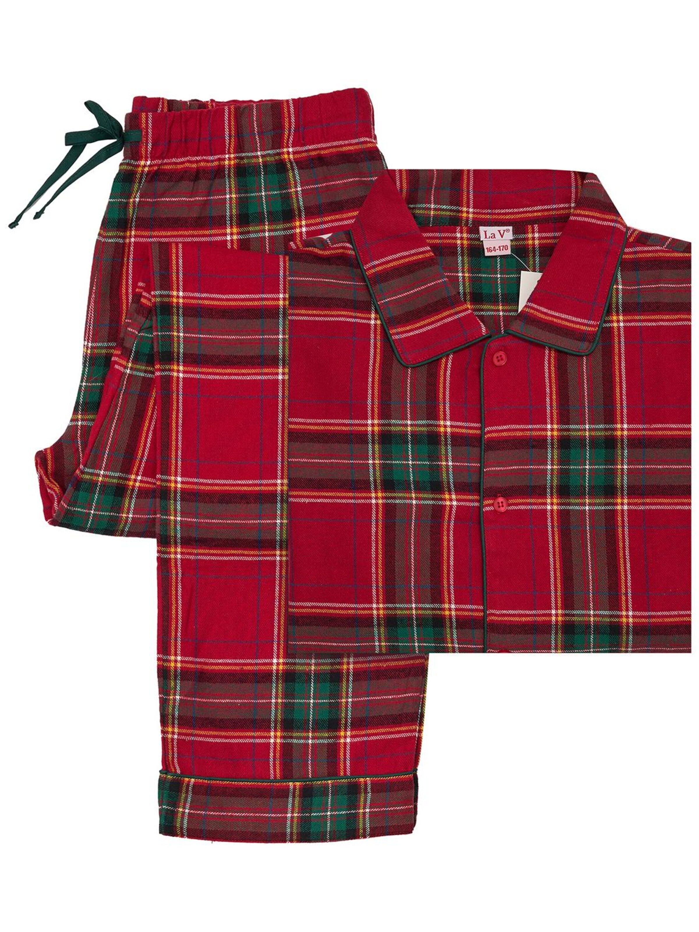 La V Pajamas in Red