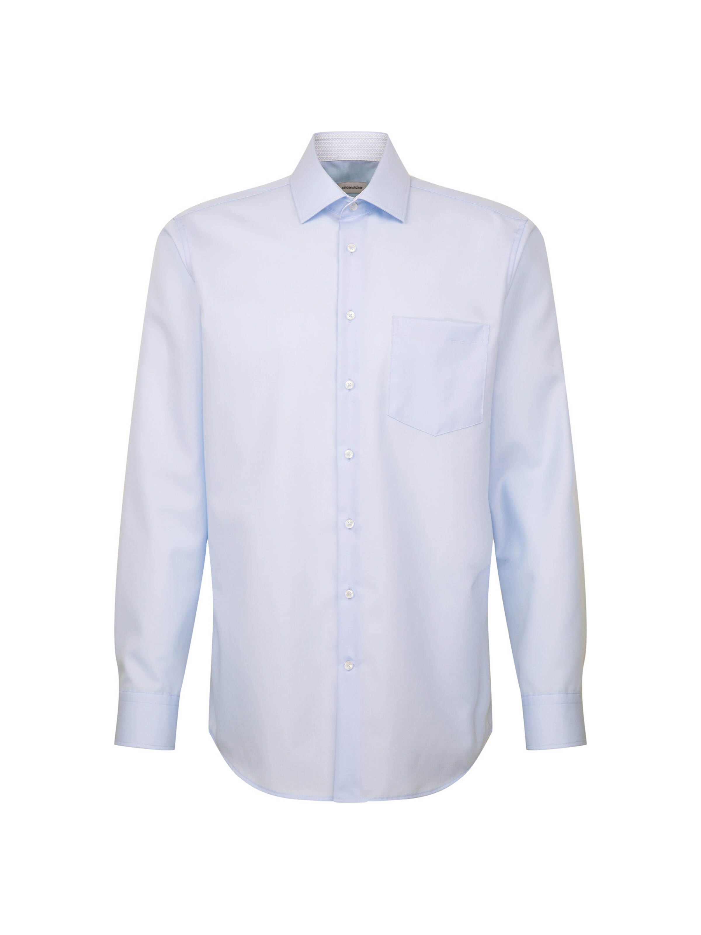SEIDENSTICKER Regular Fit Hemd 'Smart Essentials' in Blau: Vorderseite