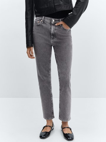 Coupe slim Jean MANGO en gris : devant