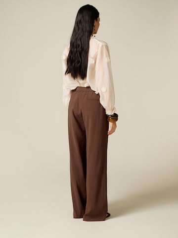 oltre - Ropa ancha Pantalón en marrón