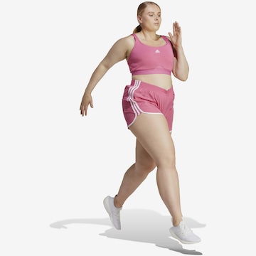 ADIDAS PERFORMANCE Regular Workout Pants 'Marathon 20' in Pink
