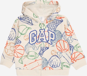 GAP Sweat jacket in White: front