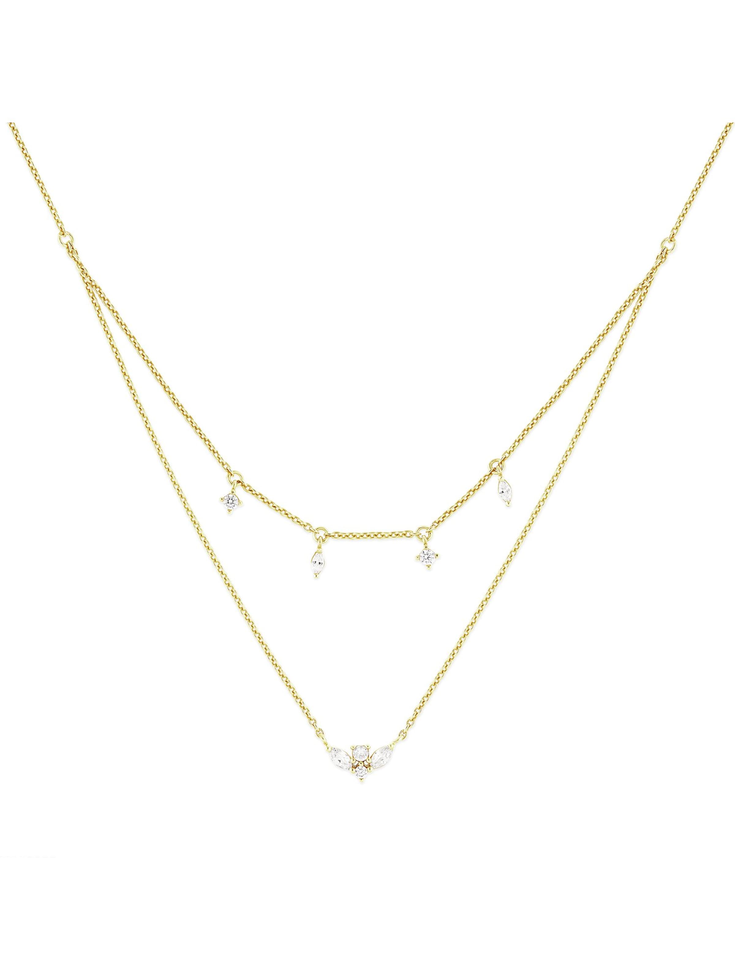 FAVS Necklace in Silver: front