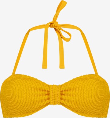 Hunkemöller Bandeau Góra bikini w kolorze żółty: przód