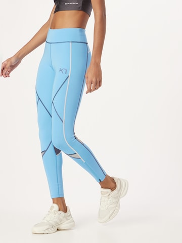 Kari Traa Skinny Workout Pants 'LOUISE' in Blue: front