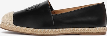 Espadrillas di Kazar in nero: frontale