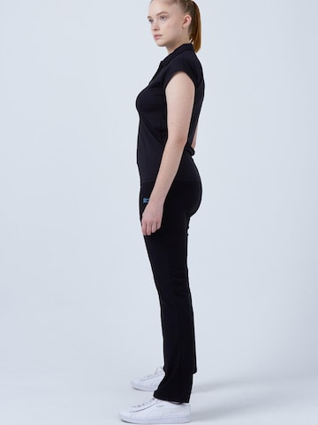 SPORTKIND - Camiseta funcional 'Polo Shirt Loose-Fit' en negro