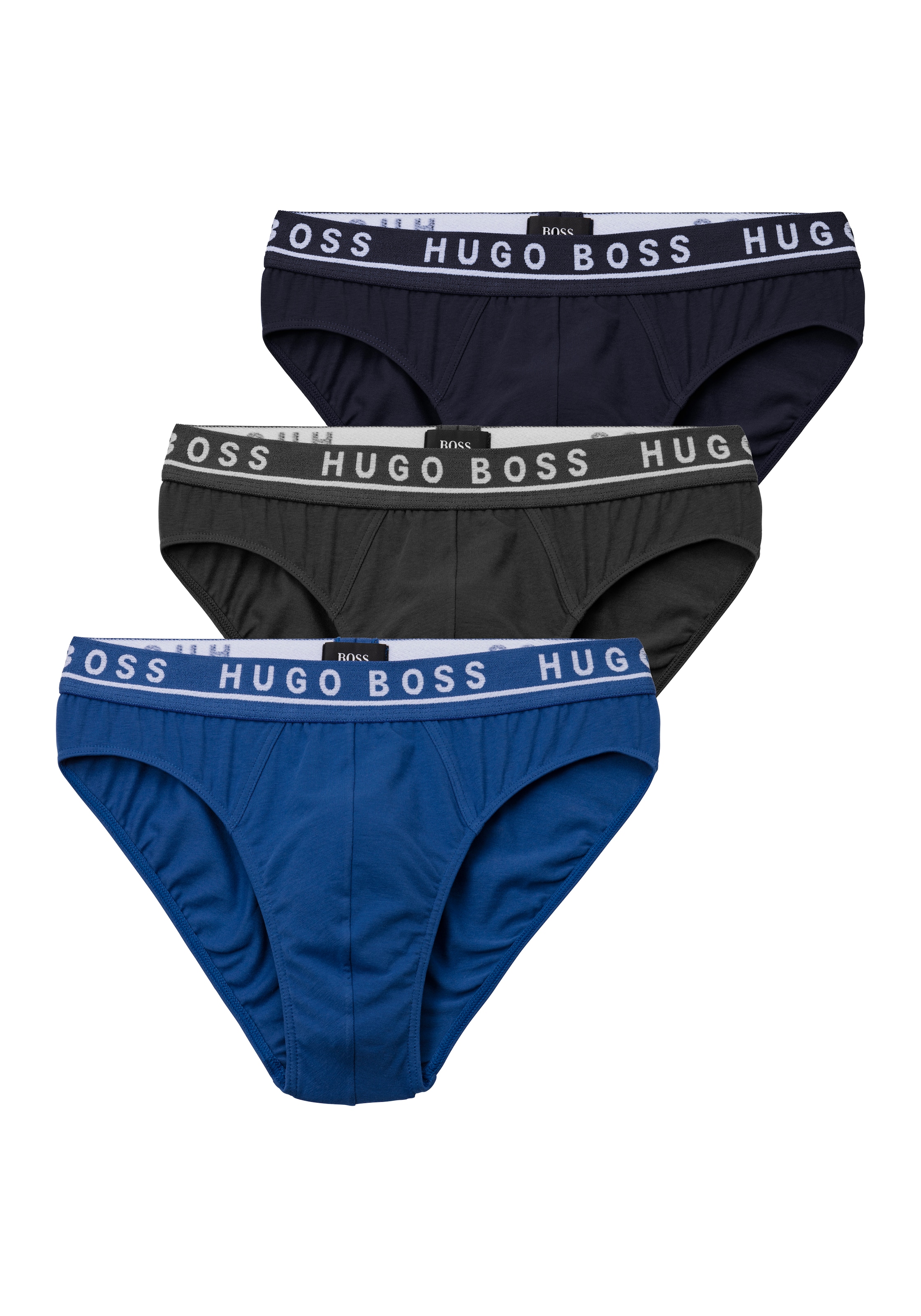 BOSS Slip in Blauw: voorkant