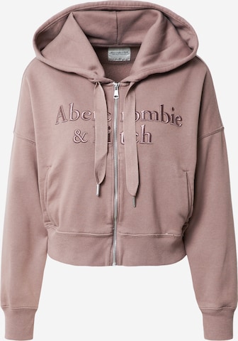 Abercrombie & Fitch Sweatjacke in Grau: predná strana