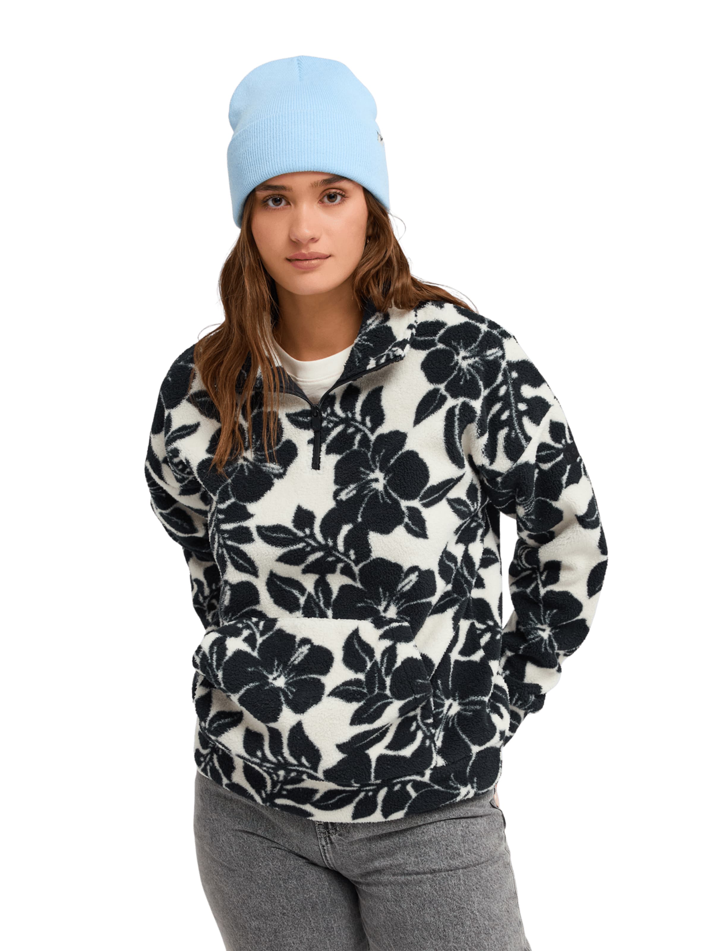ROXY Pullover 'Live Out Loud' in Schwarz: Vorderseite
