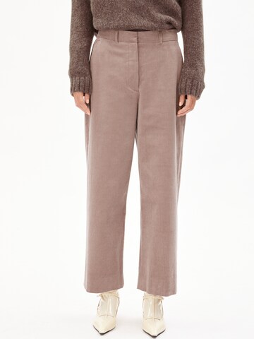 ARMEDANGELS Wide leg Pants 'JAALMA CORDUROY' in Brown: front