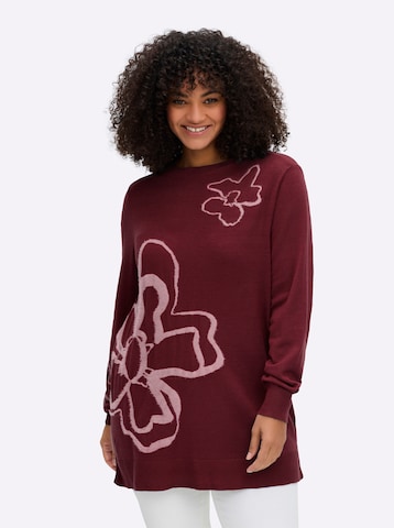 SHEEGO Pullover in Rot: Vorderseite