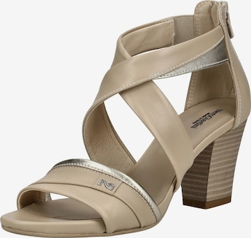 Sandalo di Nero Giardini in beige: frontale