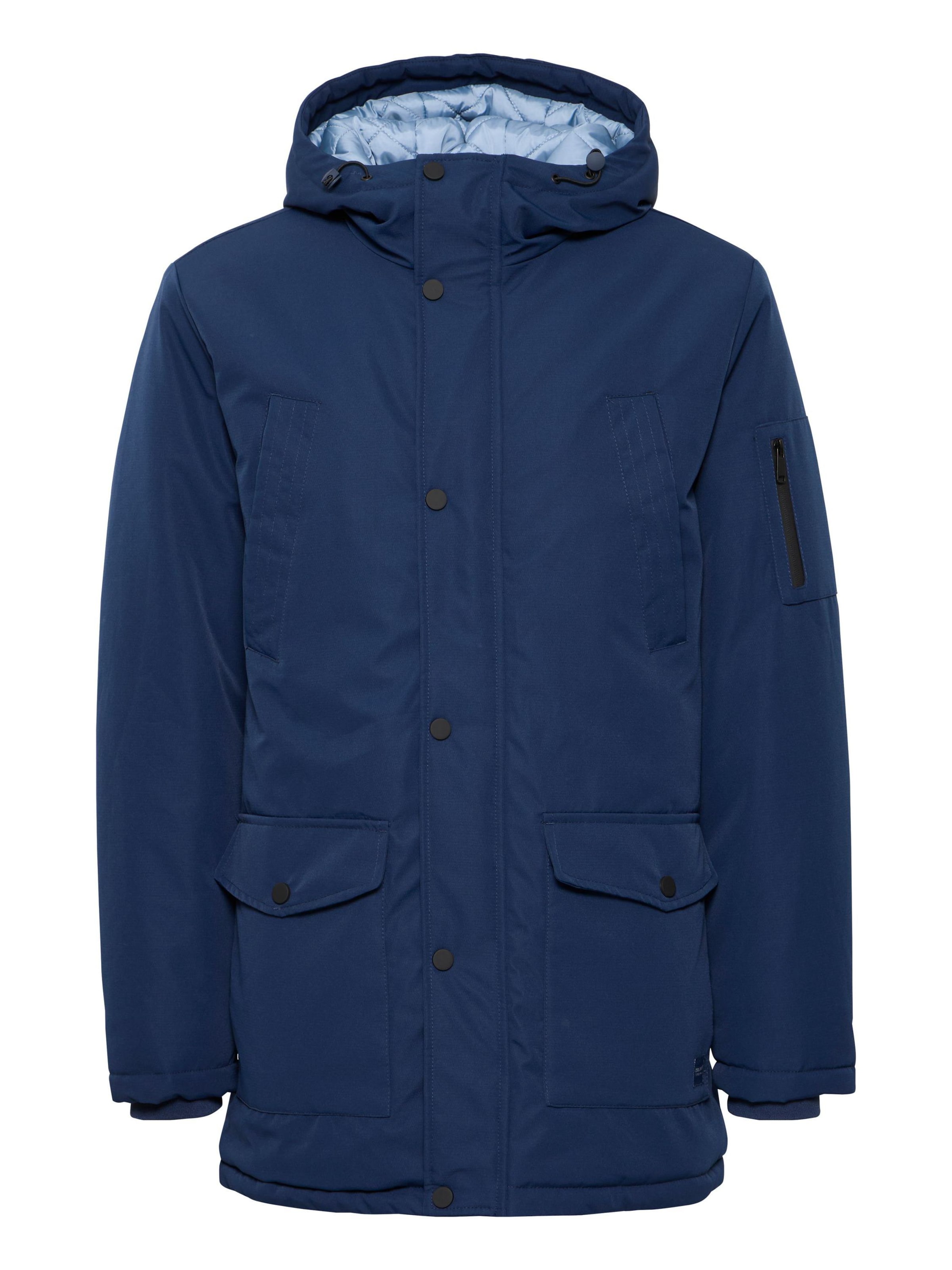 BLEND - Parka de inverno em azul: frente