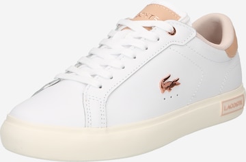 Baskets basses 'Powercourt' LACOSTE en blanc : devant