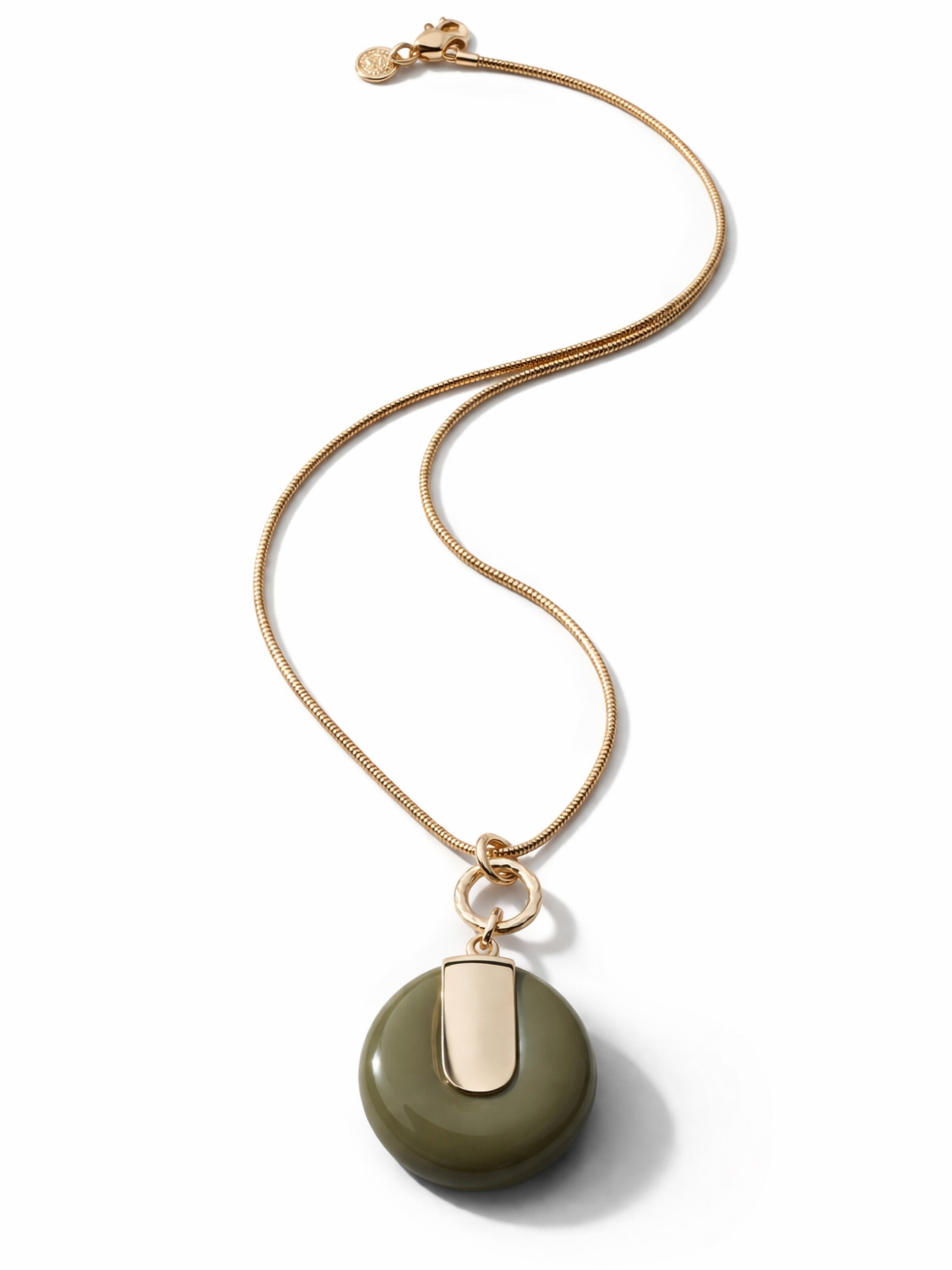 COLLEZIONE ALESSANDRO Necklace 'Elena' in Brown: front