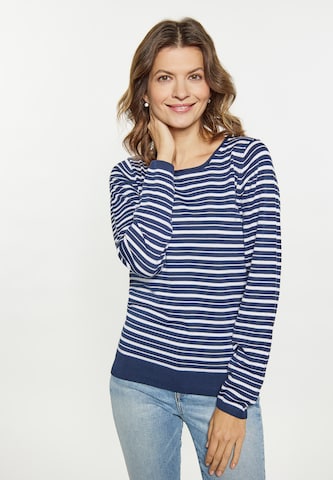 Pull-over usha BLUE LABEL en bleu : devant