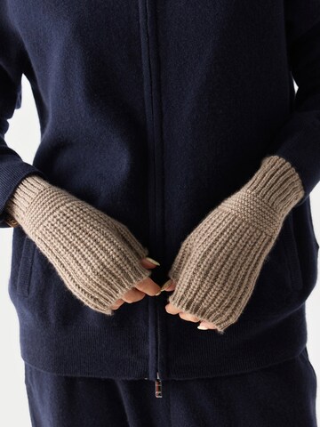 GOBI Cashmere Kurzfingerhandschuhe 'Rib-Knit Cashmere Gloves'‌ in Grau