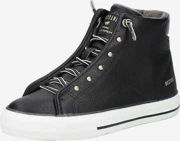 Sneaker alta di MUSTANG in nero: frontale