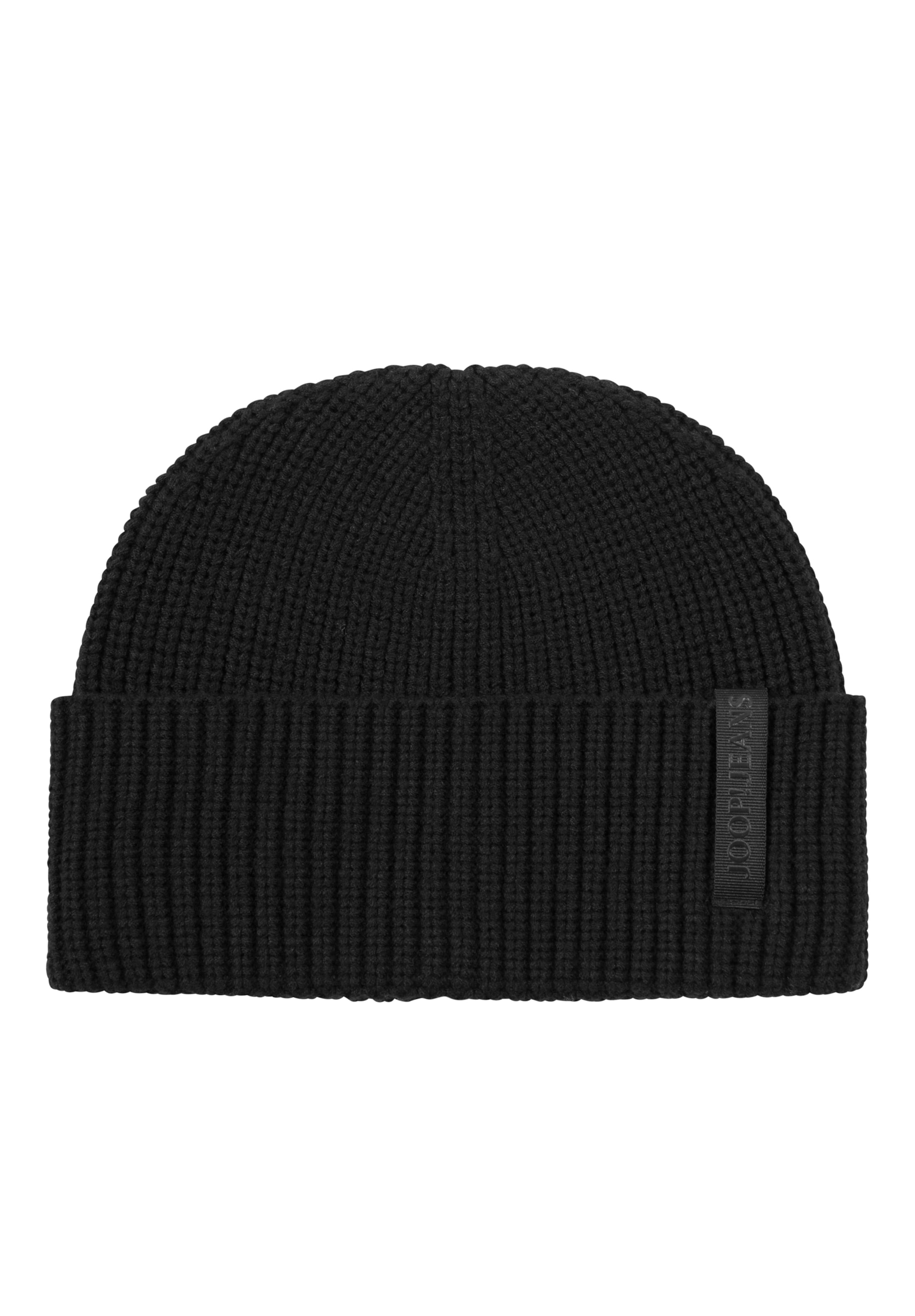 JOOP! Jeans Muts 'Lucifer' in de kleur Zwart, Productweergave