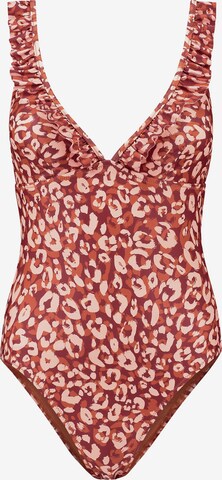 Shiwi Triangle Swimsuit in Brown: front