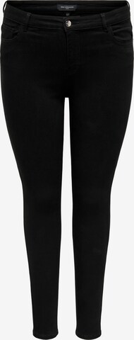 ONLY Carmakoma Skinny Jeans 'Sally' in Zwart: voorkant