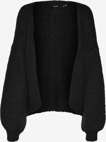 Vero Moda Curve Strickjacke 'VMCMaybe' in Schwarz: Vorderseite
