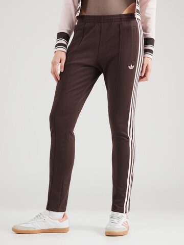 ADIDAS ORIGINALS Slimfit Broek 'Classic' in Bruin: voorkant