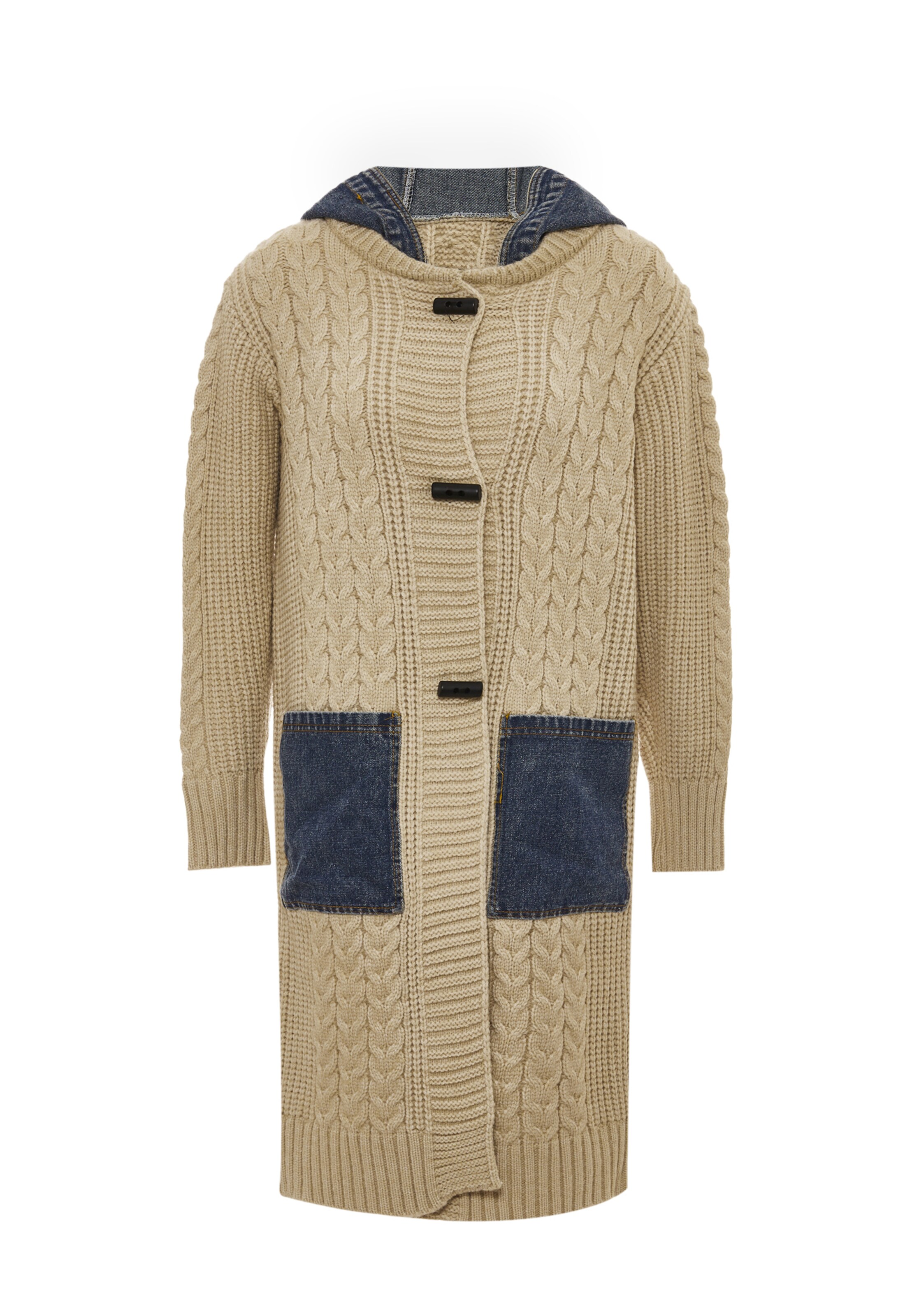 RISA Вязаная кофта в Бежевый: спереди