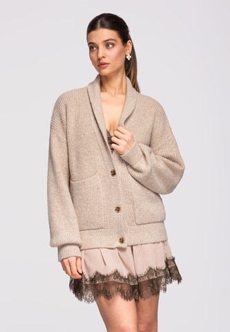 Ombre Gebreid vest 'Ow-Swcd-0104' in Beige