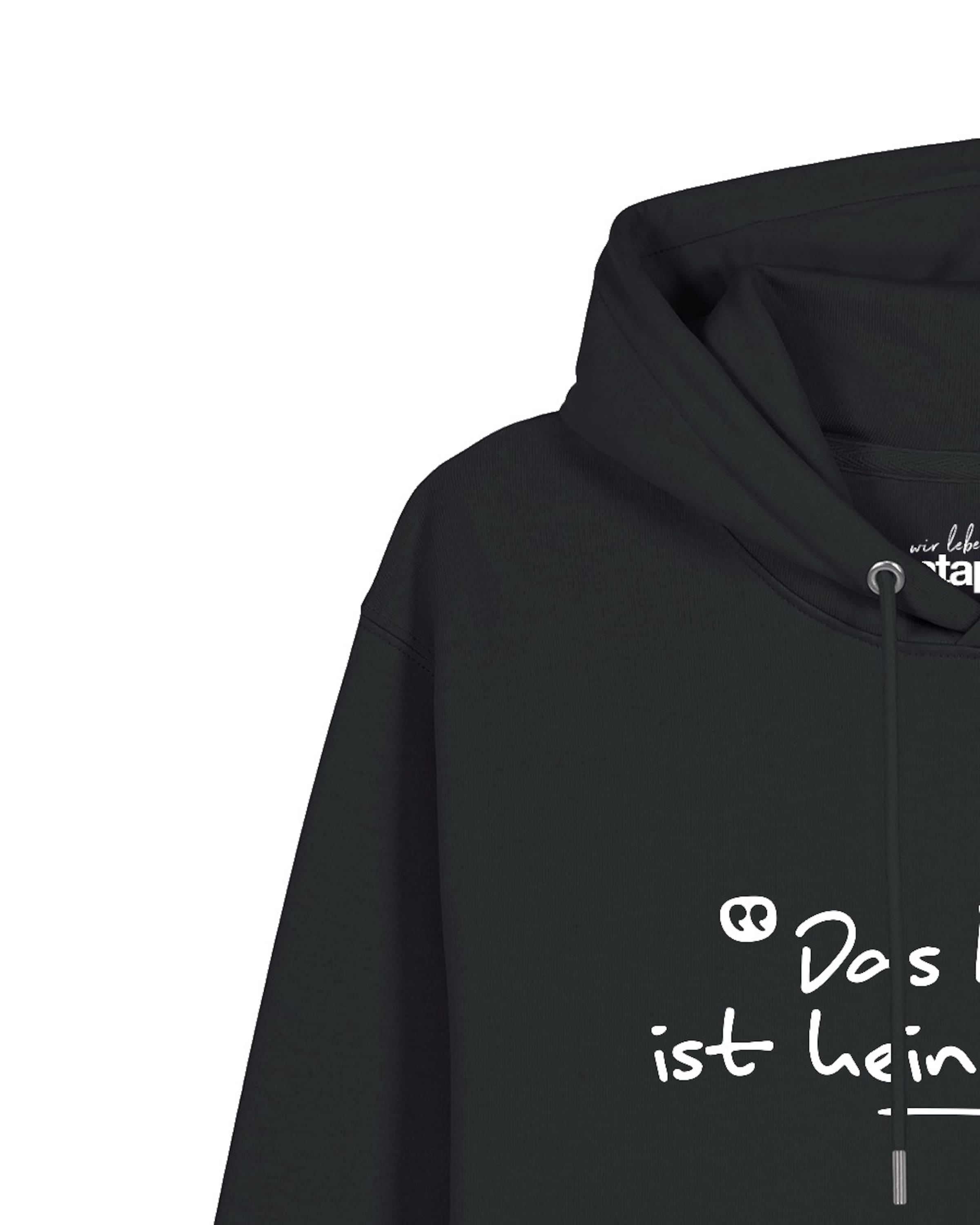 Sweat-shirt 'Das Leben Ist Kein Ponyhof' Watapparel en noir