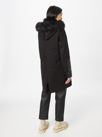 River Island Parka in Schwarz