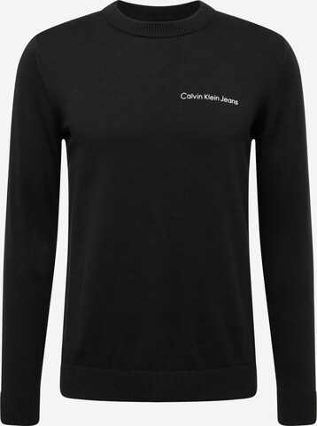 Calvin Klein Jeans Trui 'Essentials' in Zwart: voorkant