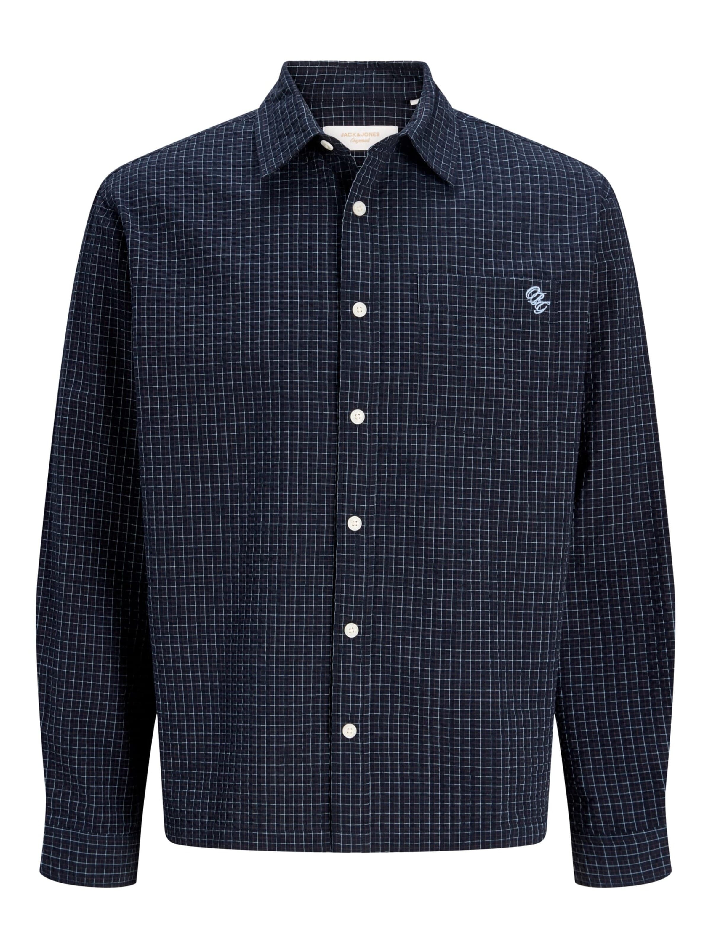 JACK & JONES - Camisa 'Menton' en azul: frente