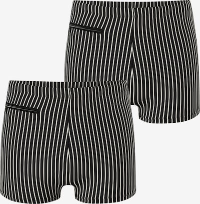 SCHIESSER Shorts de bain ' Ocean Swim ' en 4XL en noir / blanc, Vue avec produit