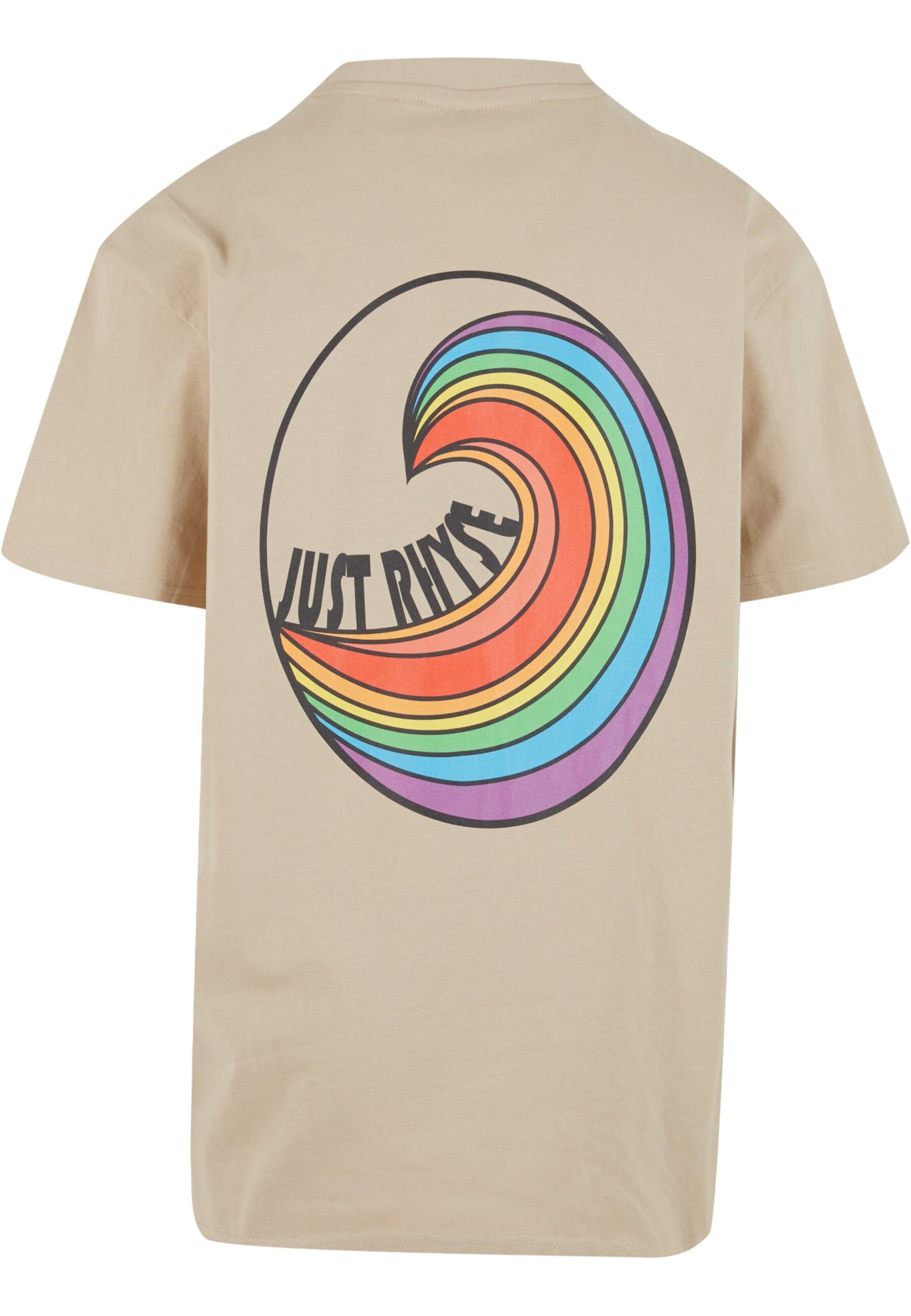 smėlio Just Rhyse Marškinėliai 'Rainbow Wave'