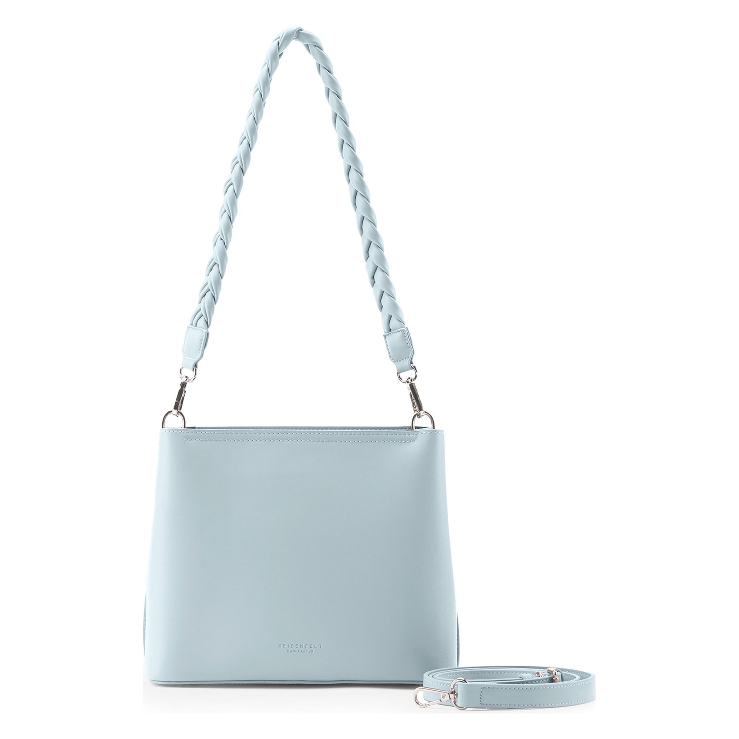 Seidenfelt Tasche 'Melbu' in Blau: Vorderseite